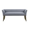 Accent Bench With Low Back And Flared Arms - Slate Blue - Image 4