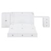 Queen Size Murphy Bed With USB Port, Large Drawer, And Wardrobe / Desk Combo Versatile Cabinet Bed - White - Image 15