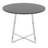 Cosmo - Canary Contemporary Dining Table - Chrome / Black - Image 2