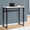 Computer Desk, Home Office, Standing, Adjustable, Laptop, Contemporary And Modern - White / Black - Image 9