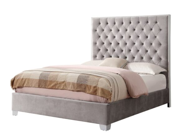 Artet - King Upholstered Bed - Gray