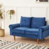 Stationary Loveseat - Space Blue - Image 8