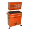 High Capacity Rolling Tool Chest With Wheels And Drawers, 8 Drawer Tool Storage Cabinet - Orange - Image 7