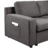 Waylon - 7 Seater U-Shape Sectional Sofa Chaise With Pocket - Gray - Image 3