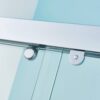 Double Sliding Shower Door Aluminium Alloy Frame, 5 / 16" (8Mm) Thick Sgcc Tempered Clear Glass - Chrome - Image 5
