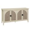 Rattan 4 Door Cabinet, Suitable For Bedroom - Natural - Image 4