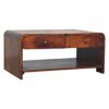 Aspen - Slim Coffee Table - Dark Brown - Image 2