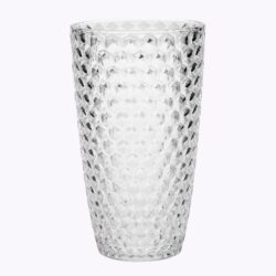 Leading Ware Diamond Cut Acrylic Drinking Glasses (Set of 4), Bpa Free, 19Oz - Clear