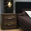 Elettra - Rustic Nightstand - Walnut - Image 7