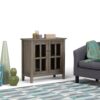 Warm Shaker - Low Storage Cabinet - Distressed Gray - Image 8