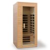 Hemlock - 1 Person Far Infrared Roof Embedded Indoor Sauna Room - Natural - Image 7