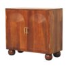 Carved Ball Cabinet - Chestnut - Image 2