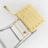 3 Piece Patio Bistro Set Of Foldable Round Table And Chairs - Yellow - Image 14