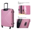 Stylish 3 Piece Luggage Sets With Tsa Lock And Spinner Wheels - Pink - Image 14