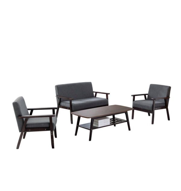 Bahamas - Coffee Table, Loveseat And 2 Chair (Set of 4) - Espresso