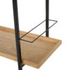 Modern Industrial Bar Cart With Shelving And Casters - Natural - Image 13