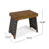 Kayla - Outdoor Foldable 2 Seater Chat Set - Brown / Gray - Image 6
