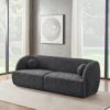 Anna - French Boucle Sofa - Dark Gray - Image 6