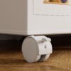 Portable Wardrobe Closet Storage Organizer For Clothes With Magnetic Doors, 12 Cubes & 2 Hanging Rods - White - Image 9