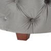 Brooklyn - King Tufted Panel Bed Headboard And Footboard Set - Opal Gray - Image 7