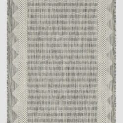 Sunshine - 2'7" X 7'3" Indoor, Outdoor Area Rug, Polypropylene - Silver