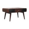 Curved Coffee Table - Walnut - Image 2