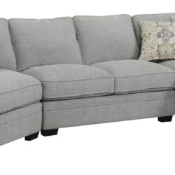 Berza - Right Side Facing Chaise Sectional - Gray