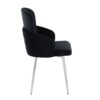 Dahlia - Contemporary Dining Chair (Set of 2) - Chrome / Black / Gold - Image 3
