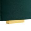 Upholstered King Size Bed Frame Of Velvet Tufted Headboard With Floating Nightstand LED / USB Built-In - Dark Green - Image 20