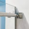 Semi-Frame Single Sliding Shower Door, 304 Stainless Steel, 5 / 16" (8Mm) Thick Sgcc Tempered Clear Glass - Chrome - Image 3