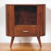 Cortez - T Bar Open Slot Cabinet - Dark Brown - Image 10