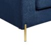 Shannon - Velvet Sectional Sofa With Chaise - Blue - Image 3