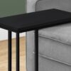 Accent Table, C - Shaped, Durable Construction - Black - Image 2