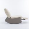 Modern Rocking Chair Recliner, Comfy Rocker Nursery Chair With Footrest, Accent Reading Chair, Upholstered Lounge Chair For Relaxing, Resting, Soft Padded Rocker For Indoor Living Room Bedroom - Gray - Image 8