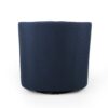 Modern Upholstered Swivel Club Chair With Nailhead Trim - Blue - Image 9