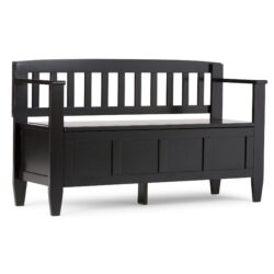 Brooklyn - Entryway Storage Bench - Black