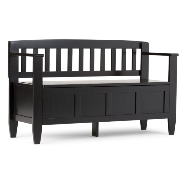 Brooklyn - Entryway Storage Bench - Black