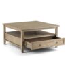 Warm Shaker - Square Coffee Table - Distressed Gray - Image 2
