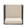 Modern 3 Piece Outdoor Patio Seating Set With Aluminum Frame And Weather Resistant Cushions - Beige / Gray - Image 21