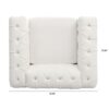 1 Seater Sofa - White - Image 17