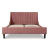 Aspen - Queen Vertical Tufted Headboard Platform Bed Set - Ash Rose Pink - Image 3