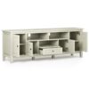 Warm Shaker - TV Media Stand - Antique White - Image 2