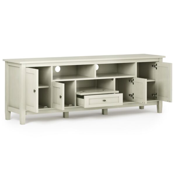 Warm Shaker - TV Media Stand - Antique White
