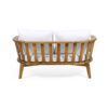 4 Pieces Acacia Wood Patio Furniture Set, Outdoor Furniture With Coffee Table, Patio Conversation Set Deep Seating With Soft Cushion, Porch Chairs For Backyard Porch Balcony - Teak / White - Image 15