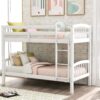 Twin Over Twin Bunk Bed & Ladder - White - Image 13