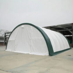 Single Truss Arch Storage PE - White / Green