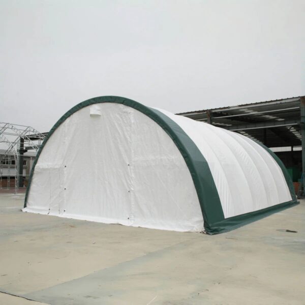 Single Truss Arch Storage PE - White / Green