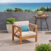 Brava - Modern Club Chair With Water Resistant Cushions - Beige - Image 3