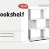 3 Layer Simple Household Bookshelf - Cream White - Image 2