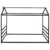 Queen Metal House Shape Platform Bed - Black - Image 8